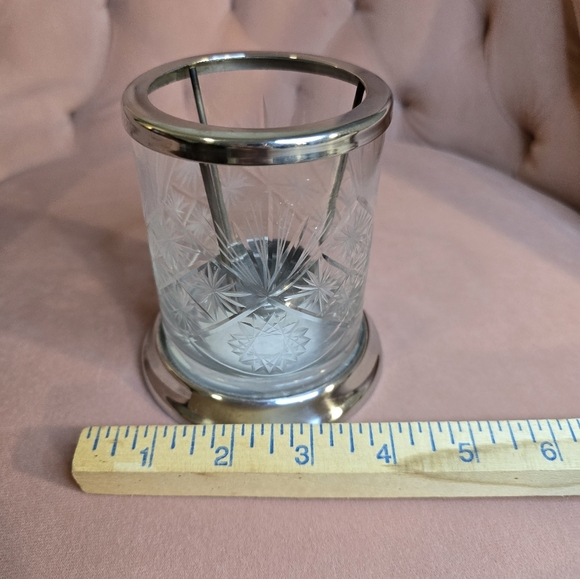 Vintage Partylite Cut Crystal Candle Holder - Picture 5 of 6